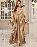 Lyxig Guldig Kaftan